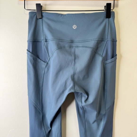Lululemon All The Right Places Crop Blue Leggings Size 4 - Picture 9 of 14